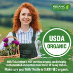 Organic Discounters Milk Thistle 30:1 Extract - 280 Capsules - image 2