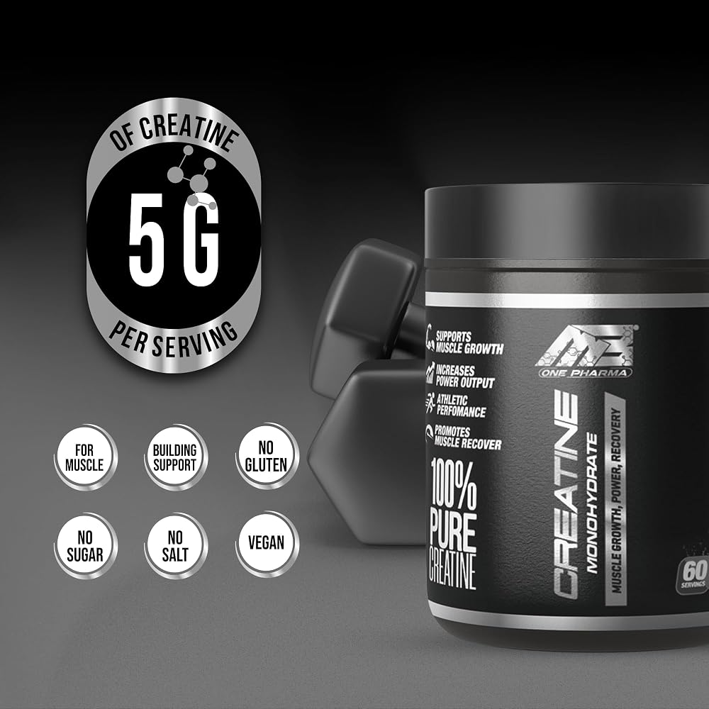 MB One Creatine Monohydrate NSF Certified Powder - 60 Servings - image 3