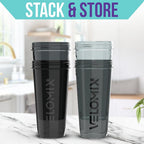 VELOMIX 4 Pack 28oz Protein Shaker Bottle for Protein Mixes