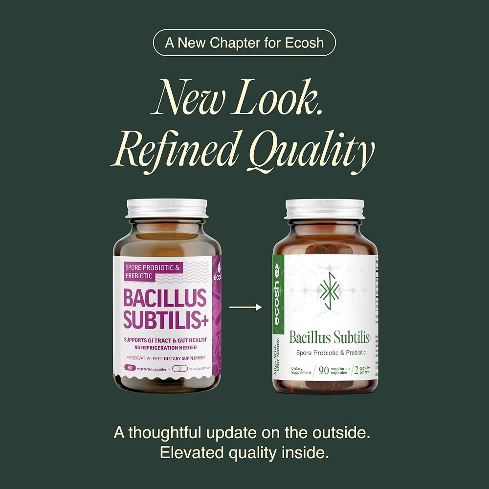 Ecosh Bacillus Subtilis Spore Probiotic for Digestive Balance - 90 Capsules - image 2