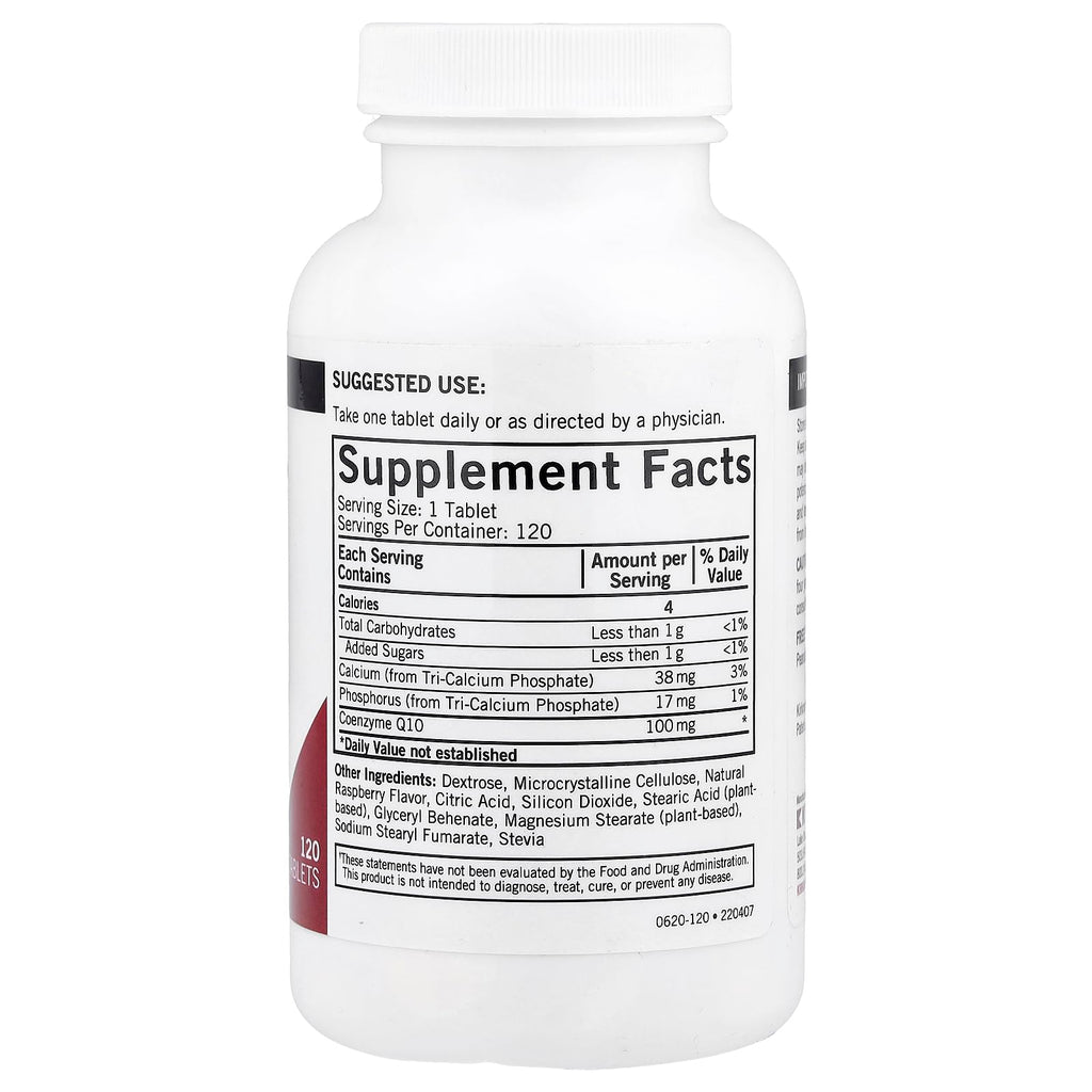 Kirkman CoQ10 Chewable 100 mg - 120 Tablets - image 2