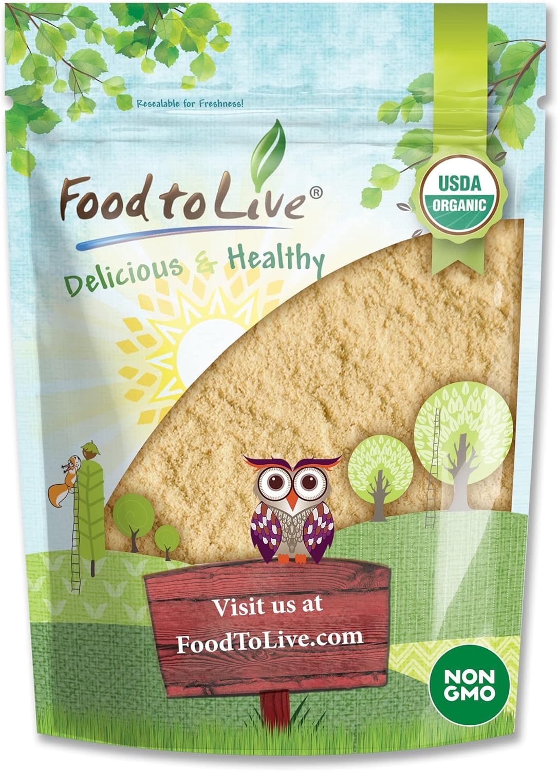 Food to Live Organic Lion's Mane Mushroom Powder - 1 Pound