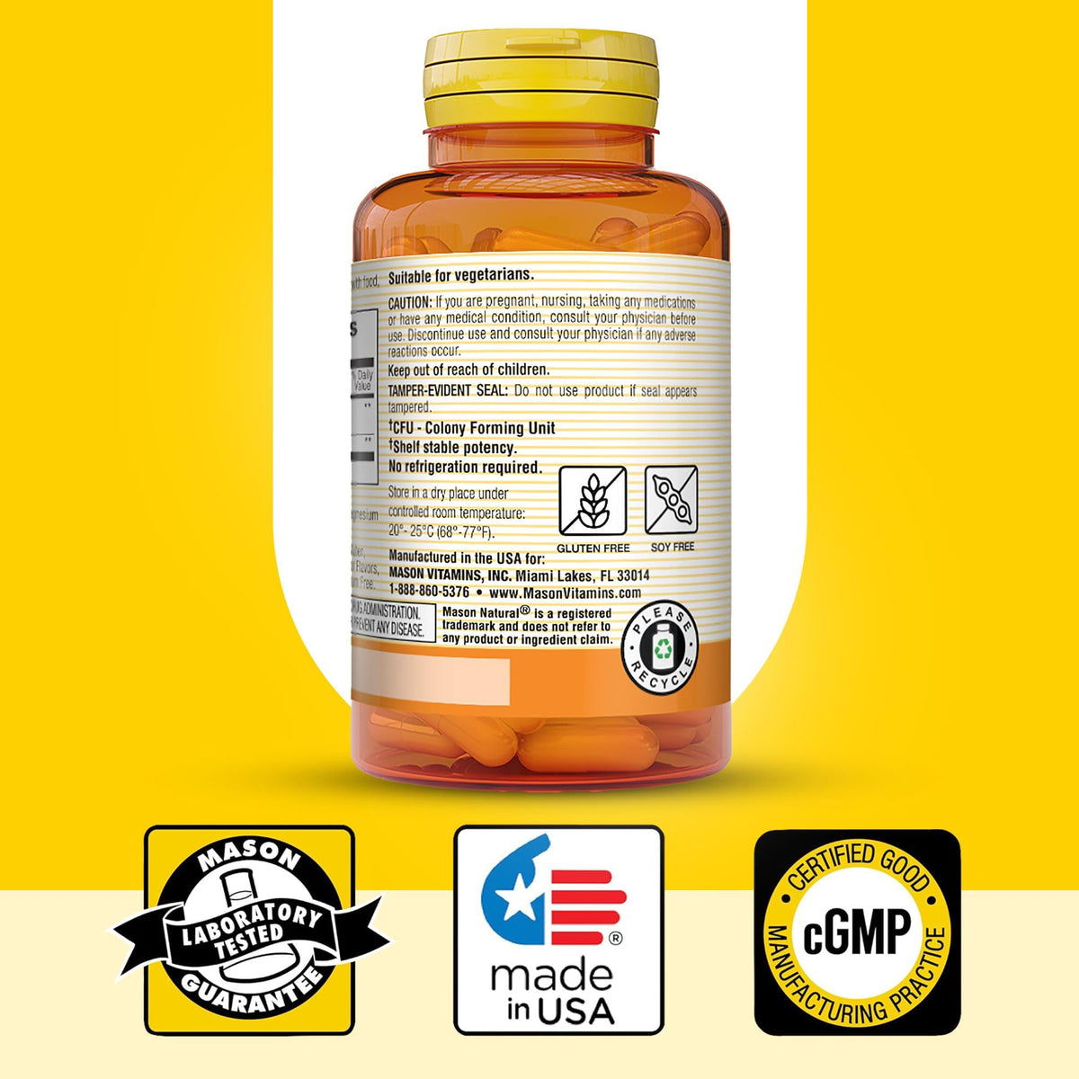 Mason Natural Probiotic & Prebiotic Digestive Support - 40 Capsules - image 6
