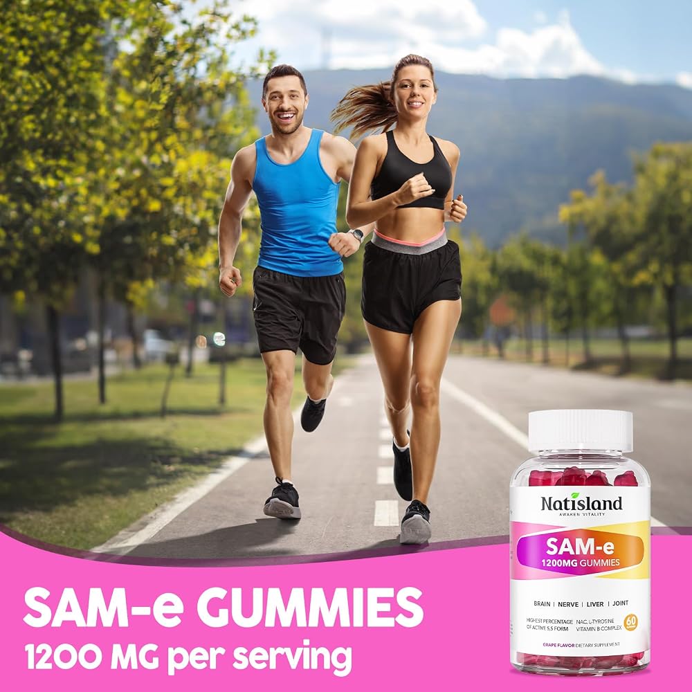 NATISLAND SAM-e with L-Tyrosine Gummies B-Complex - 60 Gummies - image 9