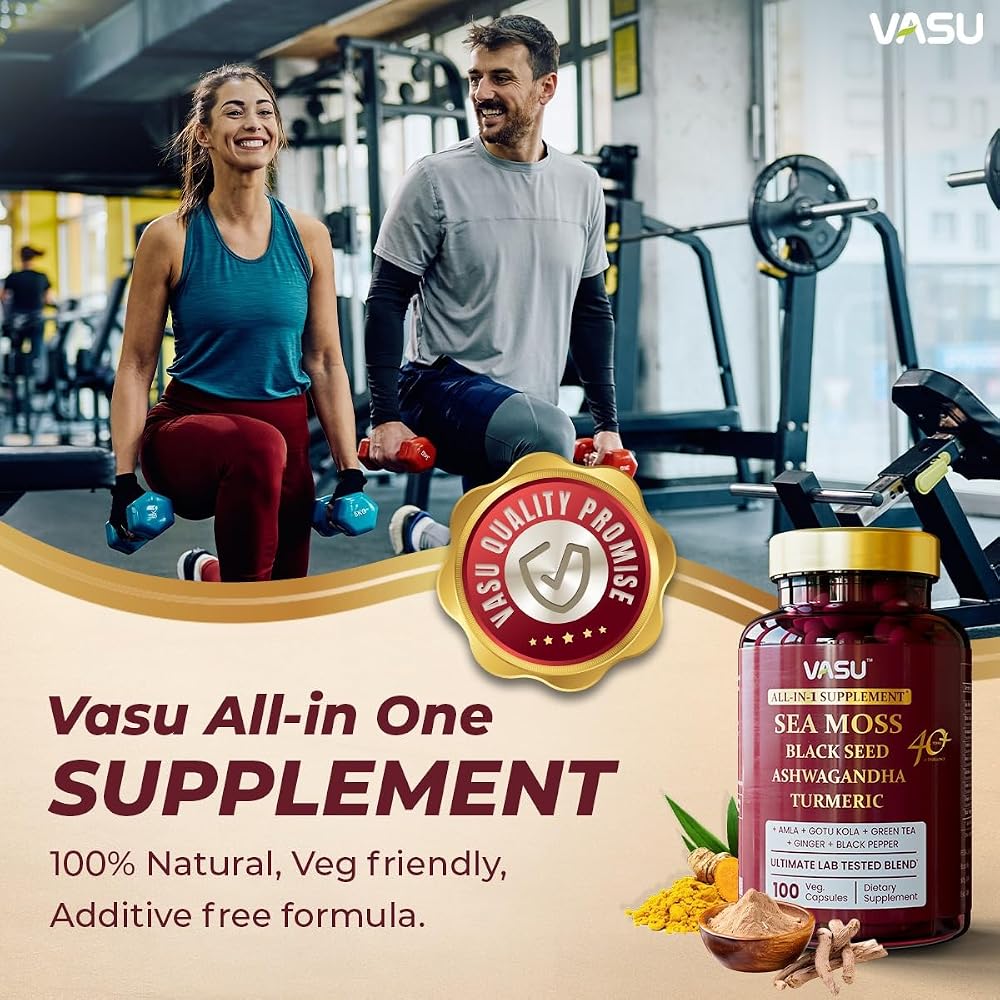 Vasu Sea Moss Capsules for Stamina & Strength - 100 Count - image 8