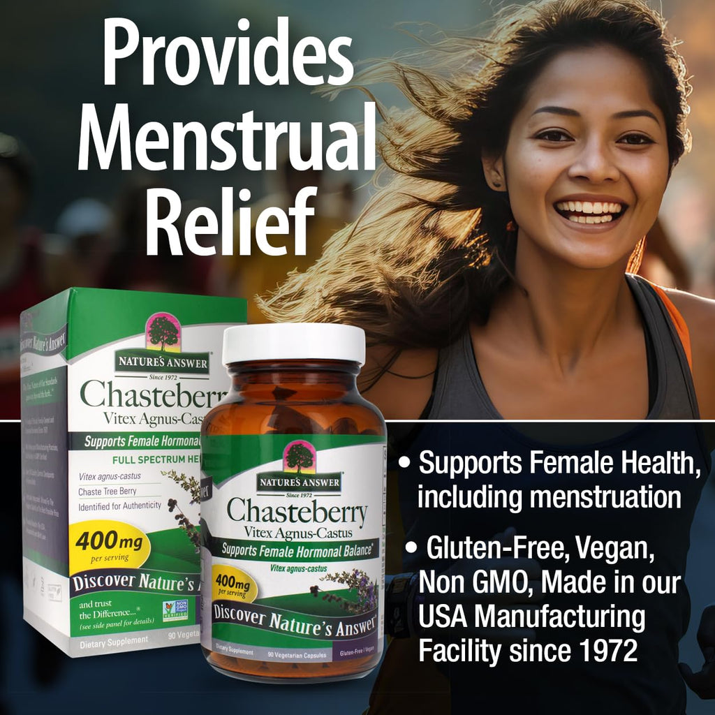 Nature's Answer Chasteberry Vitex 400mg - 90 Capsules - image 4