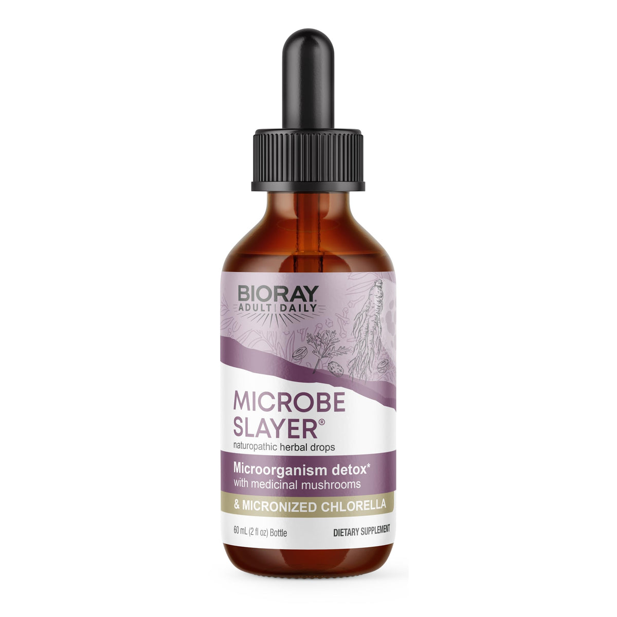 BIORAY Daily Microbe Slayer Digestive Supplement - 2 fl oz
