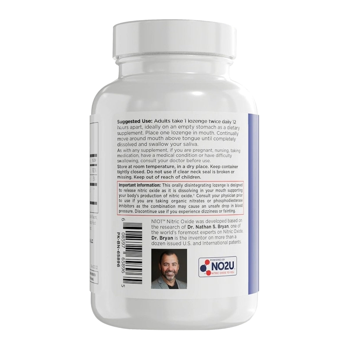 N1O1 Nitric Oxide Lozenges Supplement - 60 Count - image 3