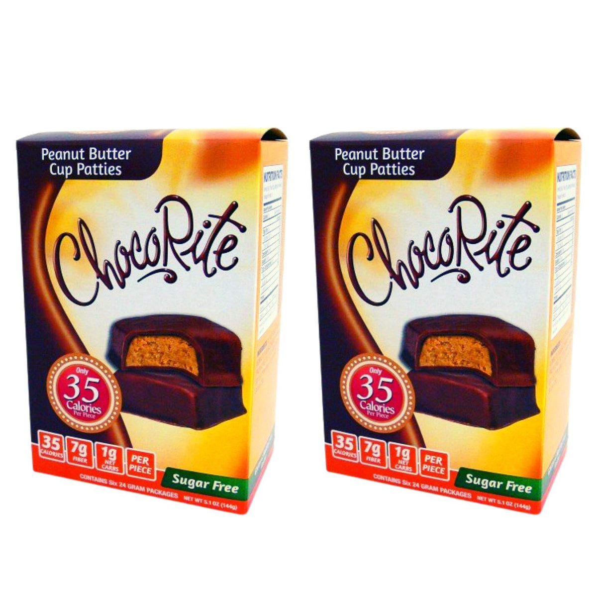 ChocoRite Diet Bar Peanut Butter Cup Patties - 6 Pack