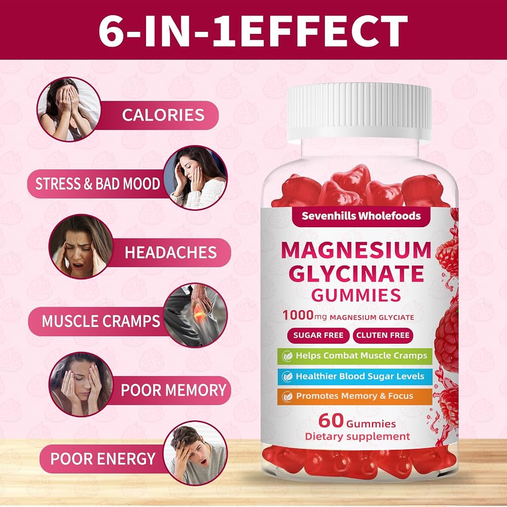 Sevenhills Wholefoods Magnesium Glycinate Gummies 1000mg