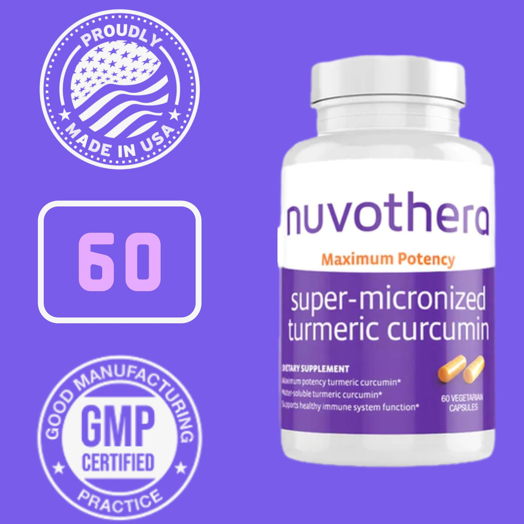 Nuvothera Super-Micronized Turmeric Curcumin Capsules - 120 Capsules - image 8