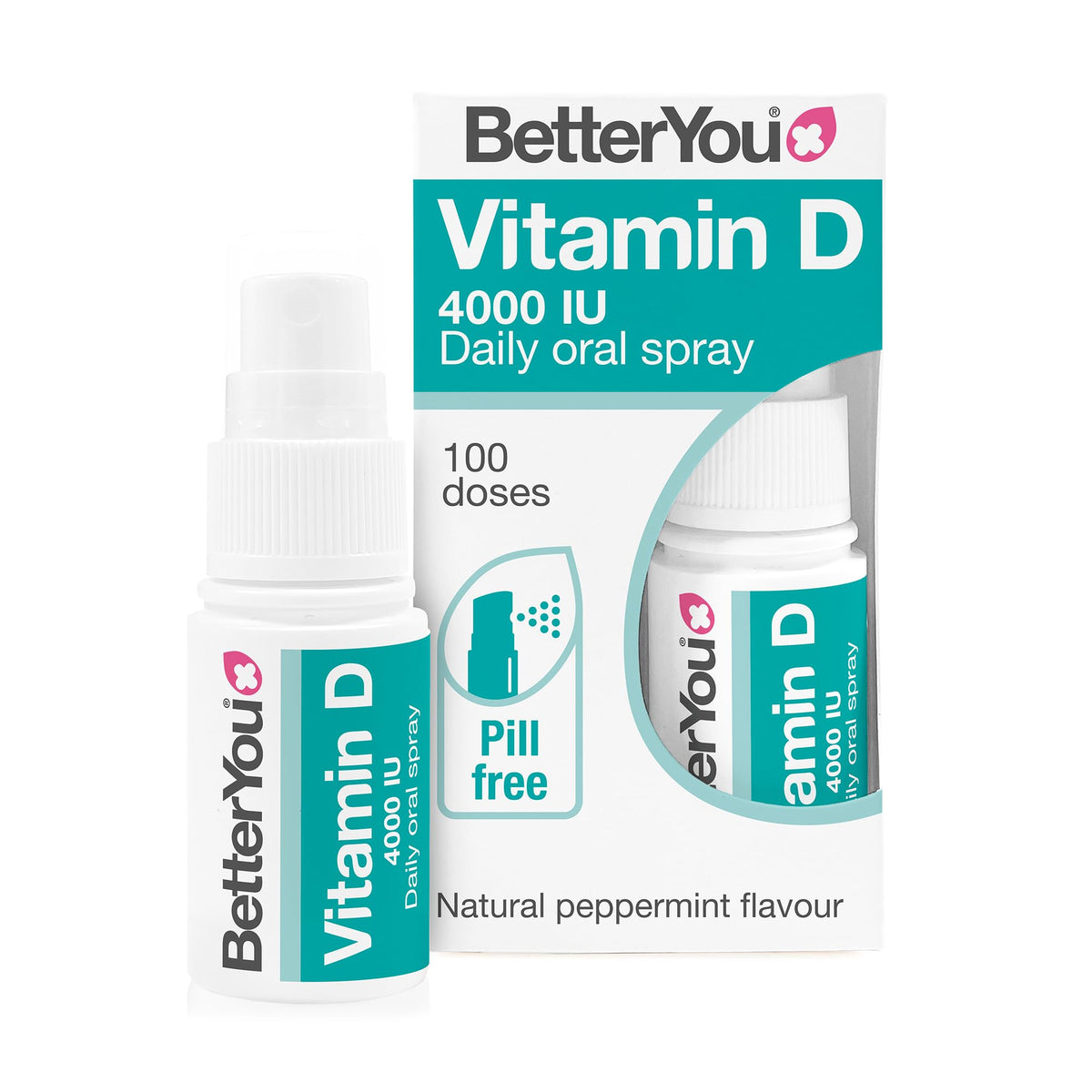BetterYou DLux4000 Vitamin D3 Oral Spray 4000 IU - 1 Bottle