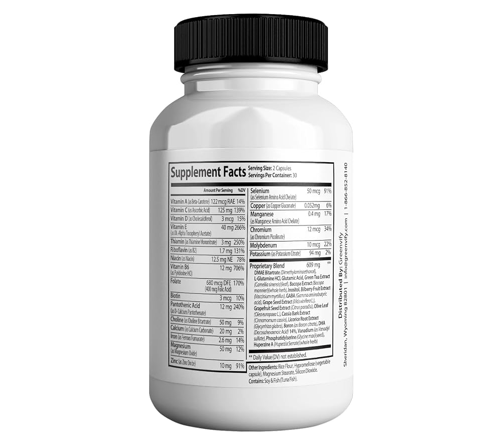 GREENVIFY NeuroVife Gold Max Brain Support Supplement