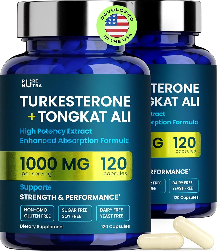 PureNutra Organic Turkesterone Tongkat Ali for Men