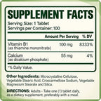 ALFA VITAMINS Vitamin B-1 100 mg - 100 Tablets - image 3