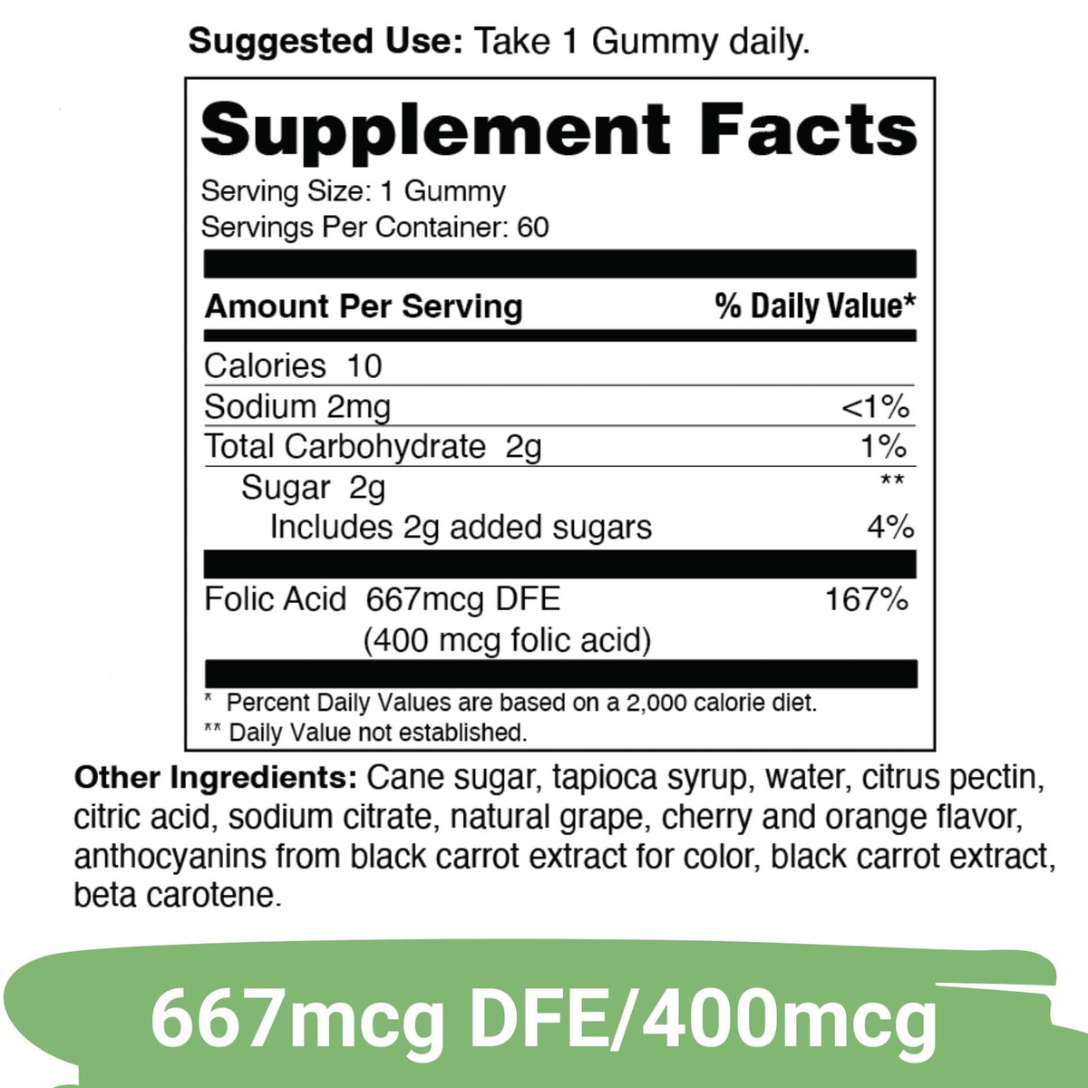 Yuve Prenatal Gummies for Women with Folic Acid 667 mcg - 60 Gummies - image 2