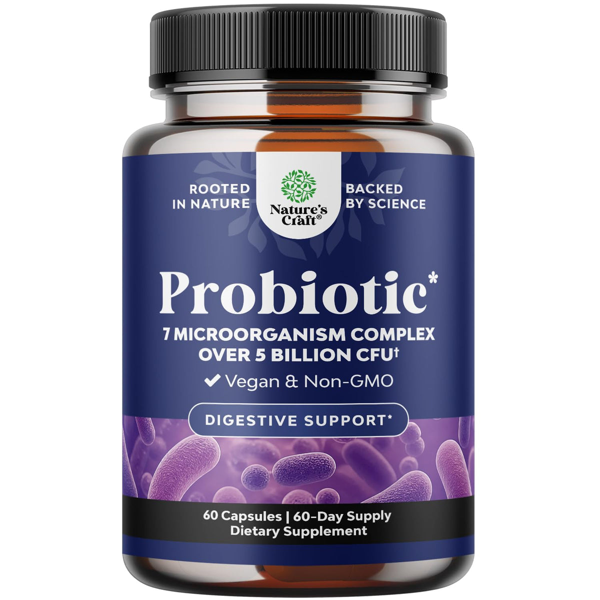 Bio Sense Probiotics and Prebiotics Acidophilus Supplement - 60 Capsules