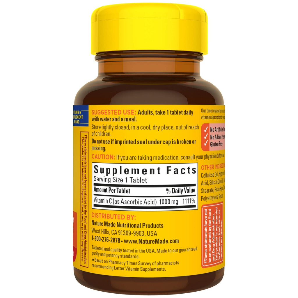 Nature Made Vitamin C 1000 mg Time Release Tablets - 60 Count - image 9