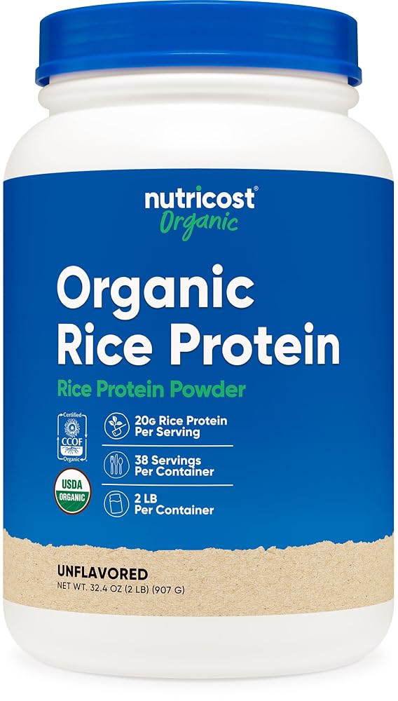Nutricost Organic Rice Protein Powder - 2 LB