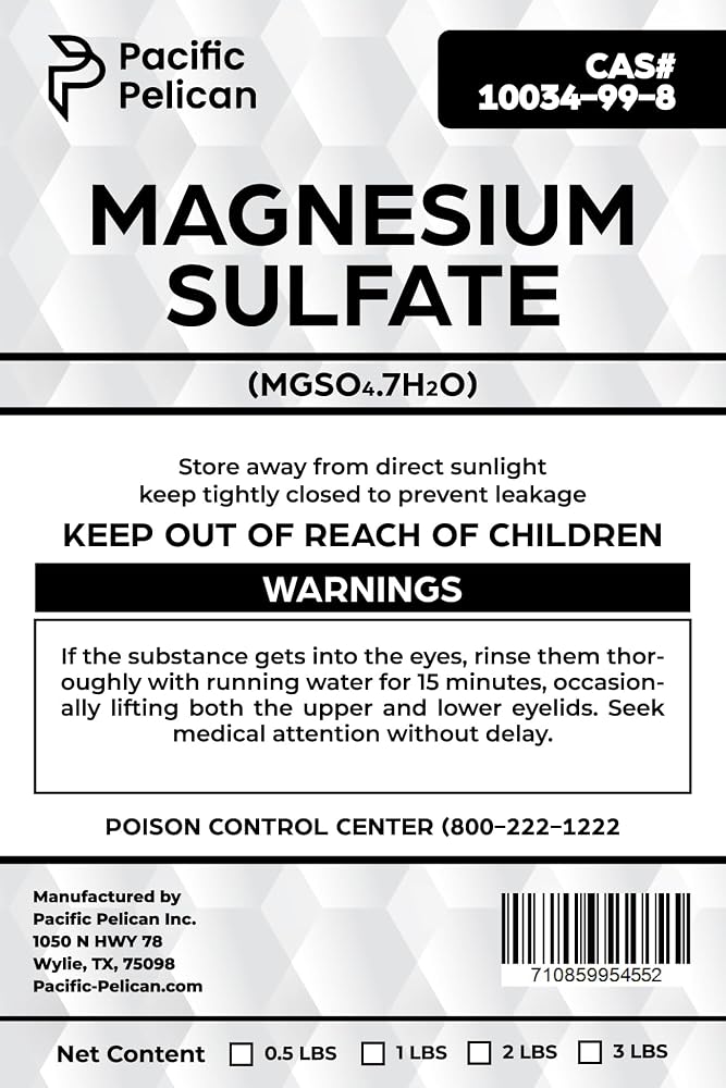 Pacific Pelican's Magnesium Sulfate (Epsom Salt) - Multi-Use: Plant