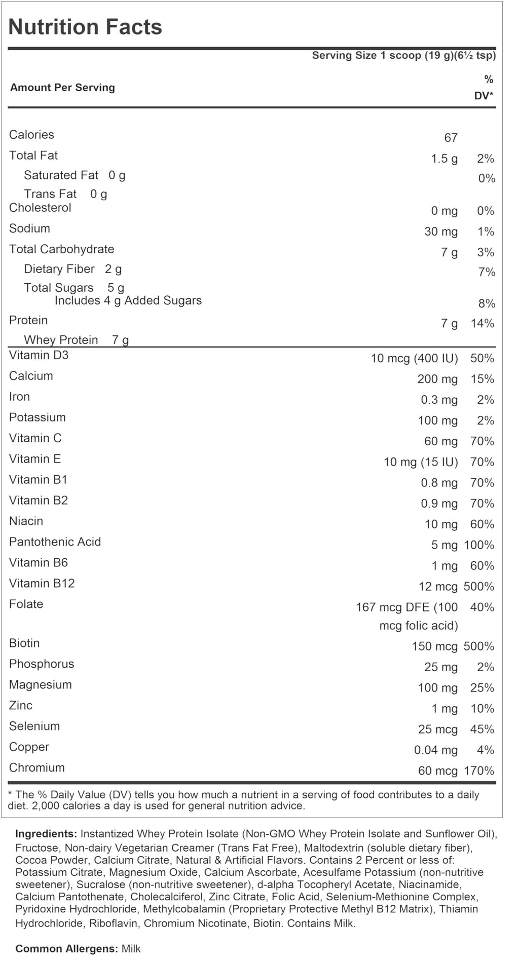ANDREW LESSMAN Secure Whey Complete Meal Replacement - Chocolate SOB