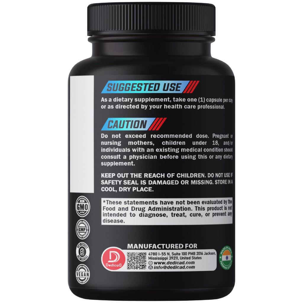 DEDICAD 12in1 Black Cohosh for Menopause Support Supplement