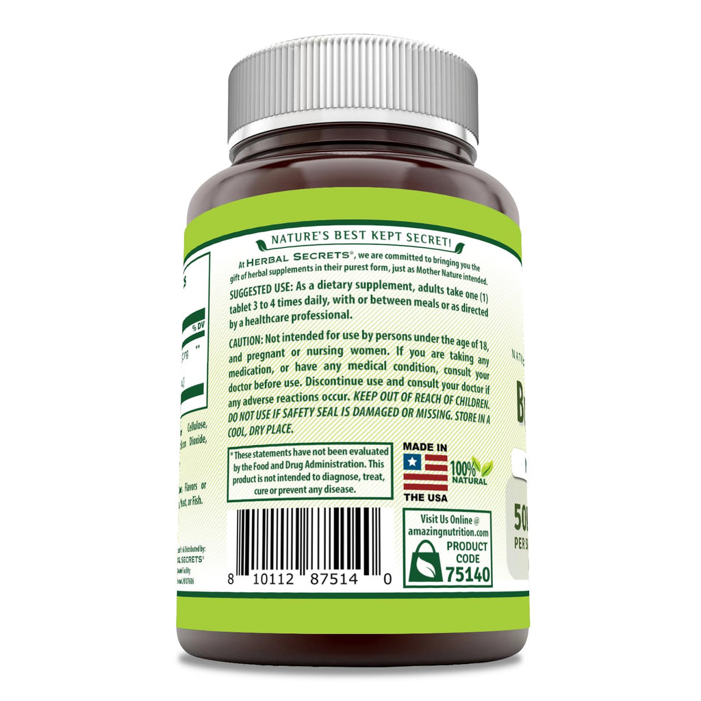 Herbal Secrets Bromelain Supplement 500 Mg Tablets Supplement