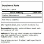 Swanson Full Spectrum Chia Seed 400 mg for Energy - 60 Capsules - image 2