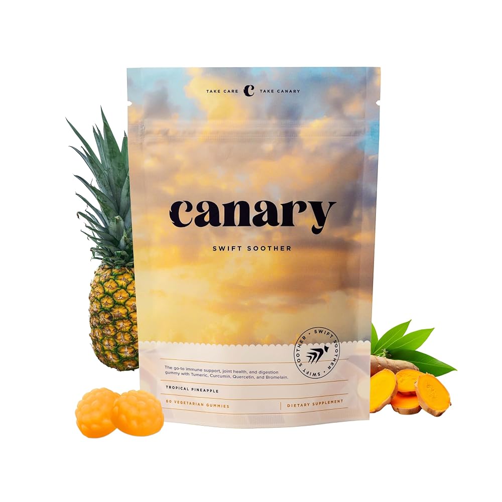 Canary Swift Soother Gummies with Bromelain & Turmeric - 60 Gummies