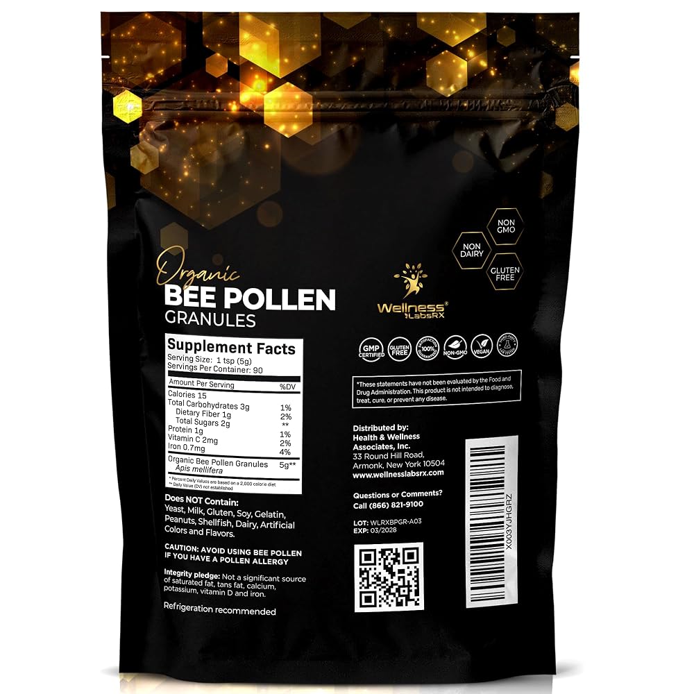 WELLNESS LABSRX Organic Bee Pollen Granules
