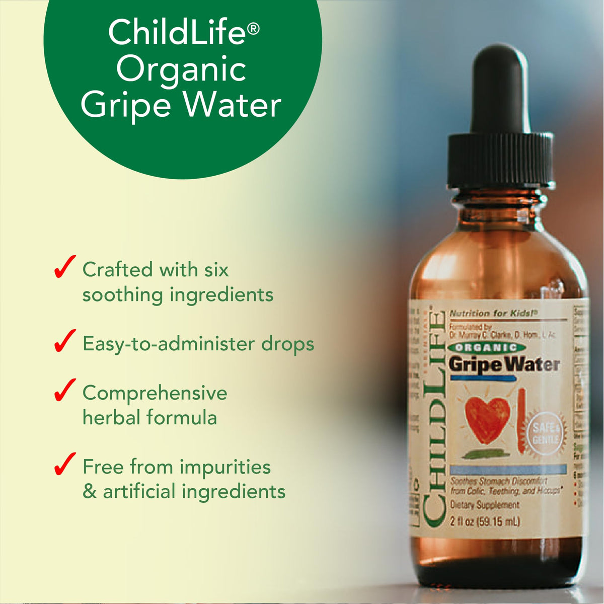 ChildLife Essentials Organic Gripe Water for Babies - 2 Fl Oz - image 6