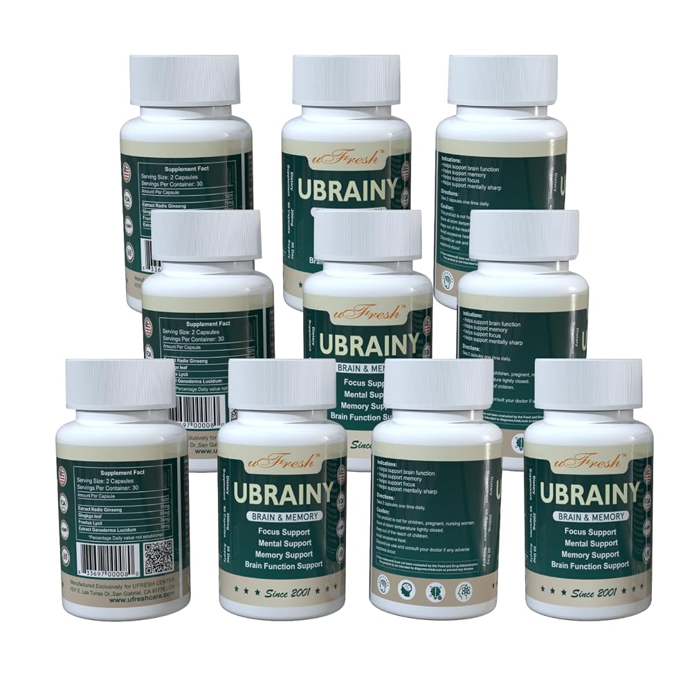 uFresh Ubrainy Brain and Memory Support Capsules