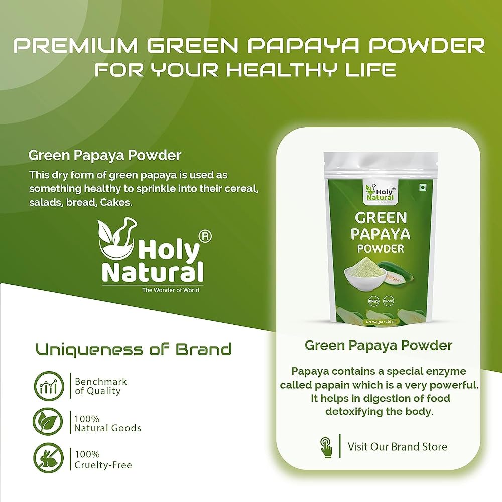 Sheltr Green Papaya Fruit Powder - 250g - image 3