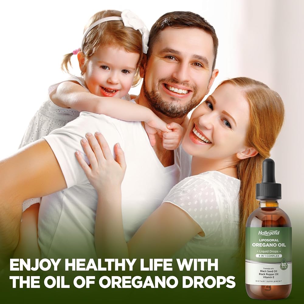 HOLLEGEND Liposomal Oregano Oil Liquid Drops Immune Support - 60ML - image 7