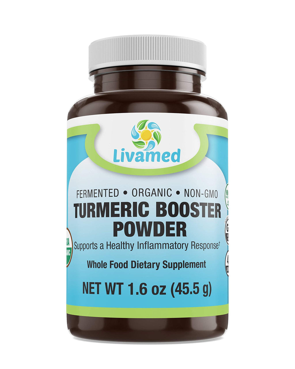 Livamed Turmeric Booster with Black Pepper Powder - 1.6 oz