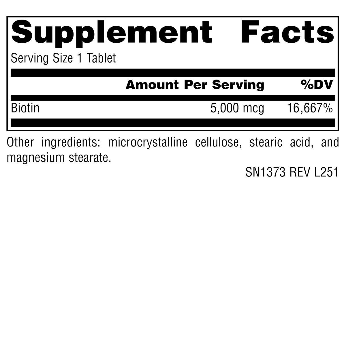 Source Naturals Biotin 5000mcg - 120 Tablets - image 2