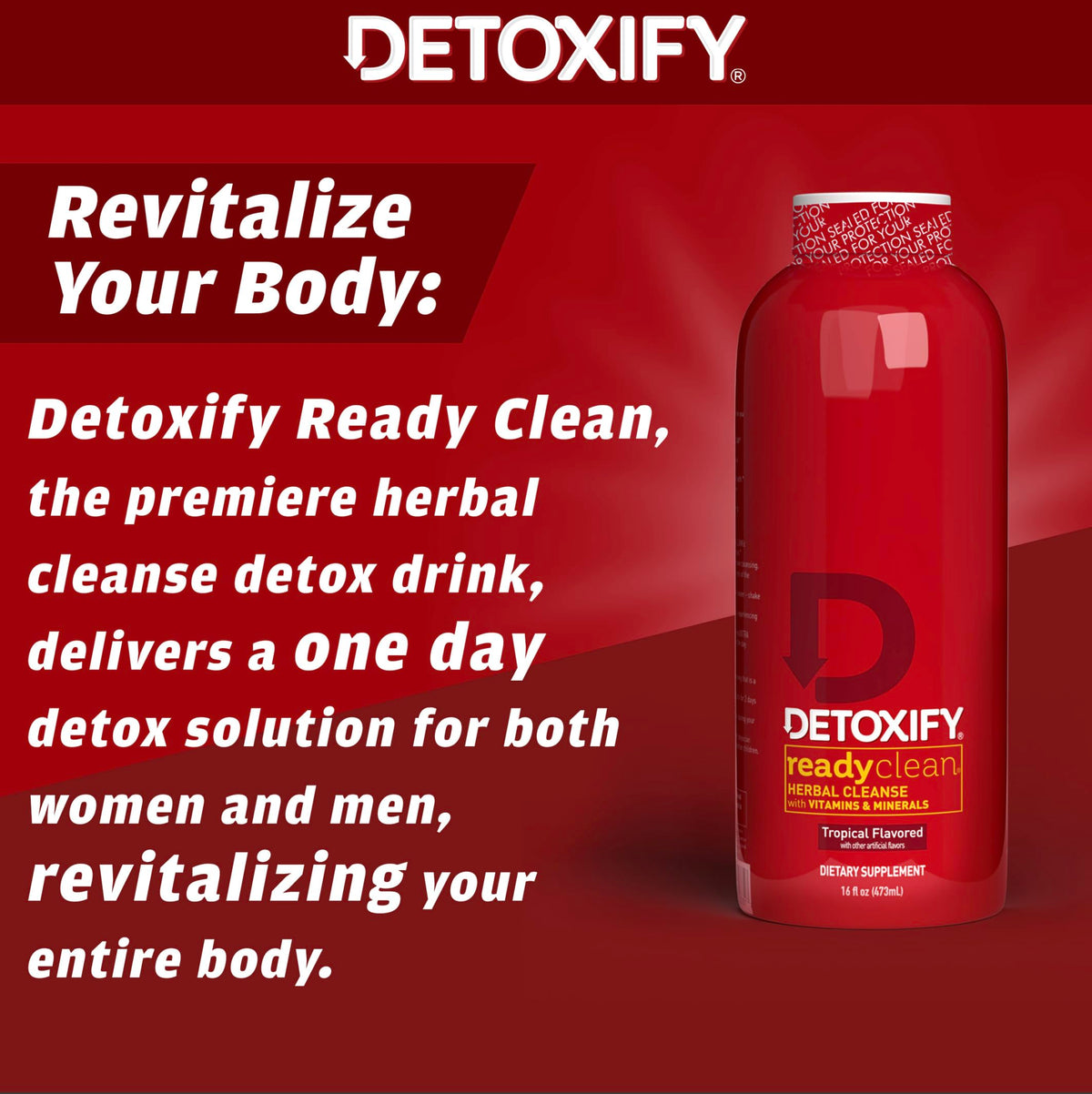 Detoxify Ready Clean Herbal Cleanse Tropical - 16 oz - image 3