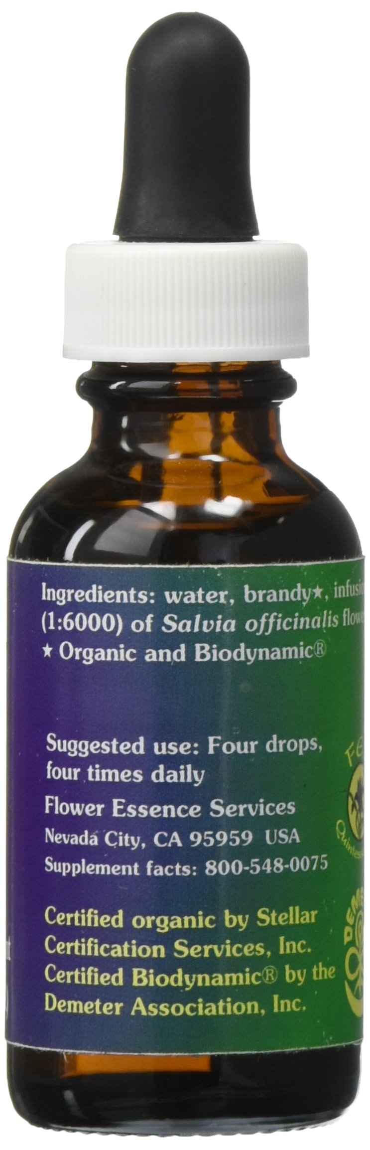 Flower Essence Services Sage Supplement Flower Essence - 1 Ounce - image 2