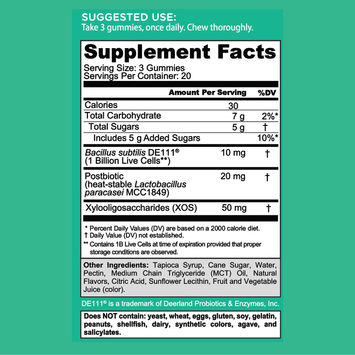 Goli Pre Pro Postbiotic Gummies - Worlds First 3-in-1 Formula