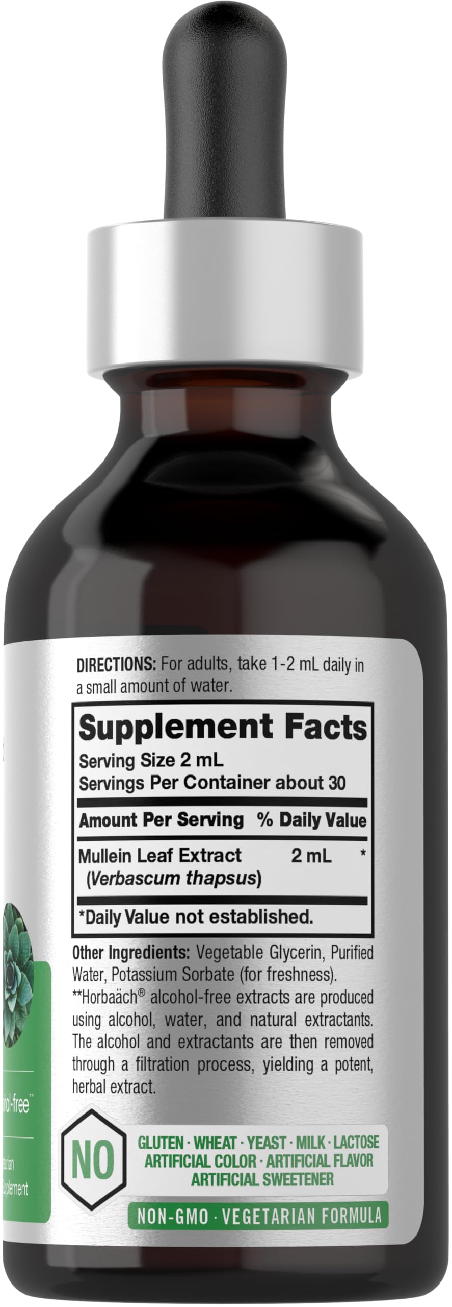Horbäach Mullein Leaf Extract Drops - 2 fl oz - image 2
