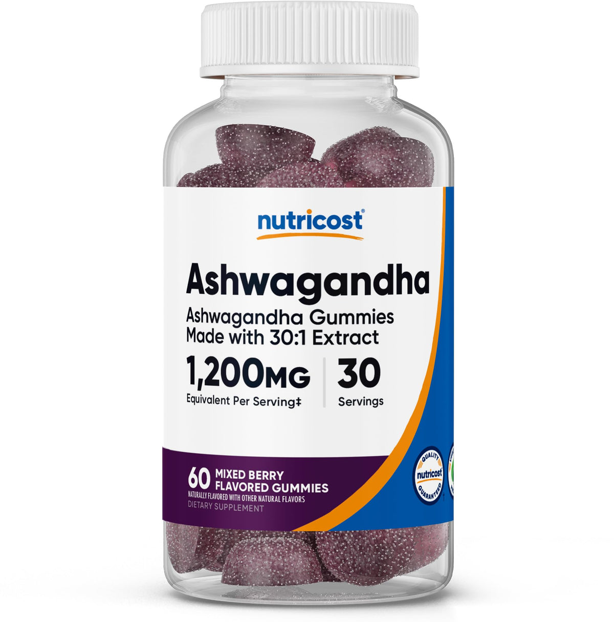 Nutricost Ashwagandha Extract Gummies Mixed Berry - 60 Gummies