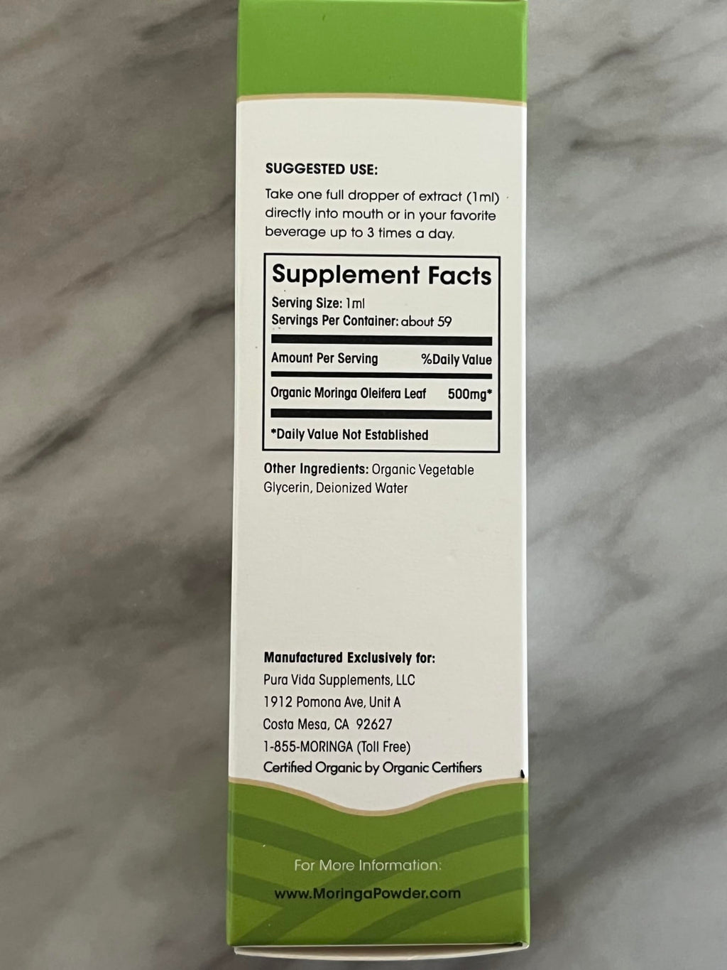 PURA VIDA MORINGA Leaf Extract Liquid Drops - 2 Fl Oz - image 10