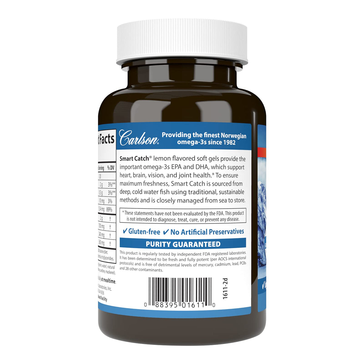 Carlson Teen's Smart Catch Omega-3 Fish Oil 700 mg - 90 Softgels - image 3