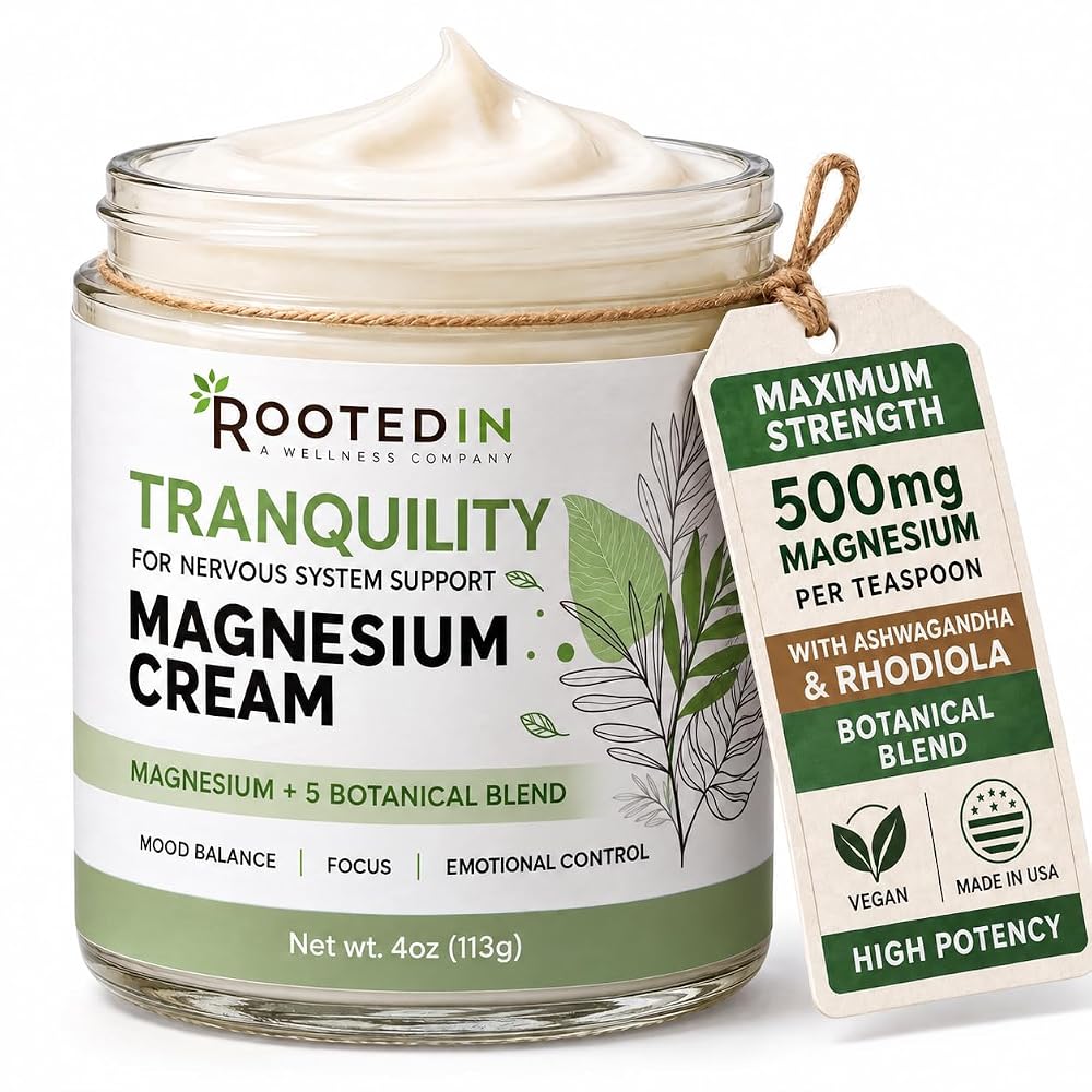 Rooted In Magnesium Lotion for Stress Relief - 4 oz