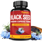 Papnami Black Seed Powder Capsules 750mg - 90 Count