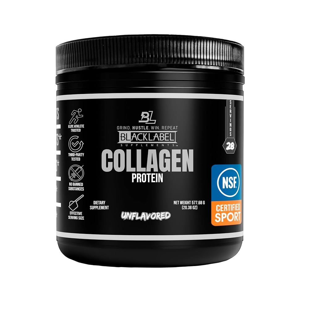 BLACKLABEL Collagen Peptides Protein Powder NSF Certified - 20 oz