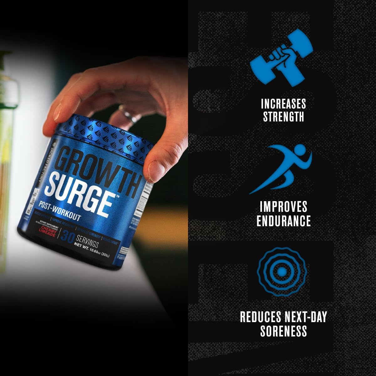 Jacked Factory Growth Surge Creatine Post Workout Powder - 30 Servings - image 4