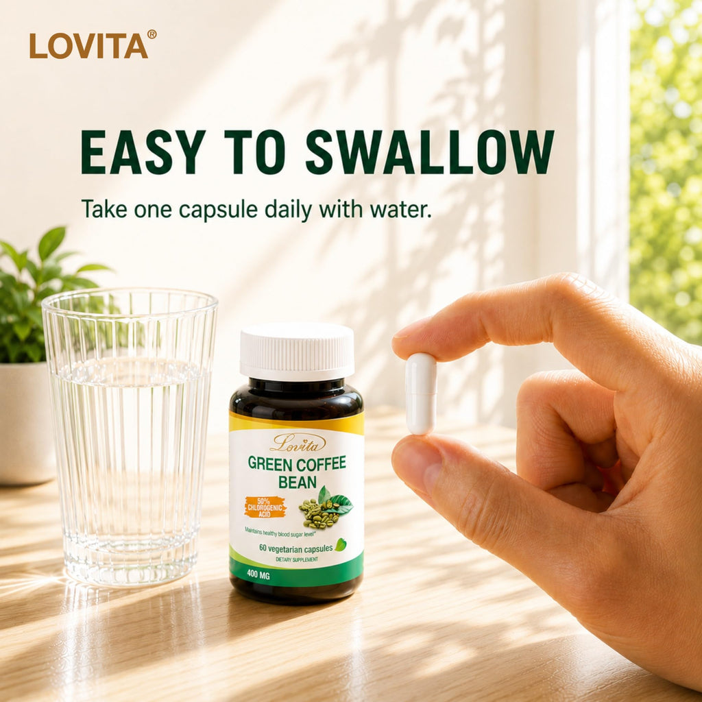 LOVITA Green Coffee Bean Extract 50% Chlorogenic Acid - 180 Vegan Capsules - image 11