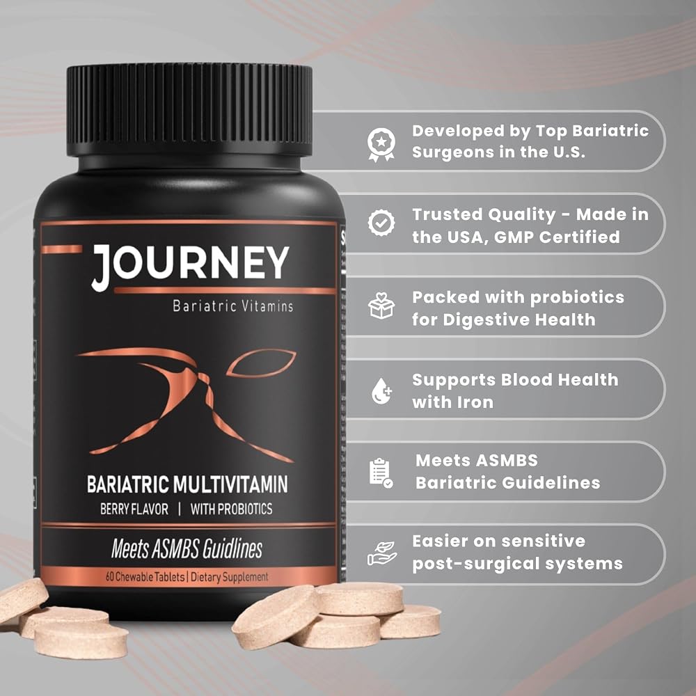 Journey Bariatric Multivitamin with Probiotics & Iron - 60 Chewables - image 2