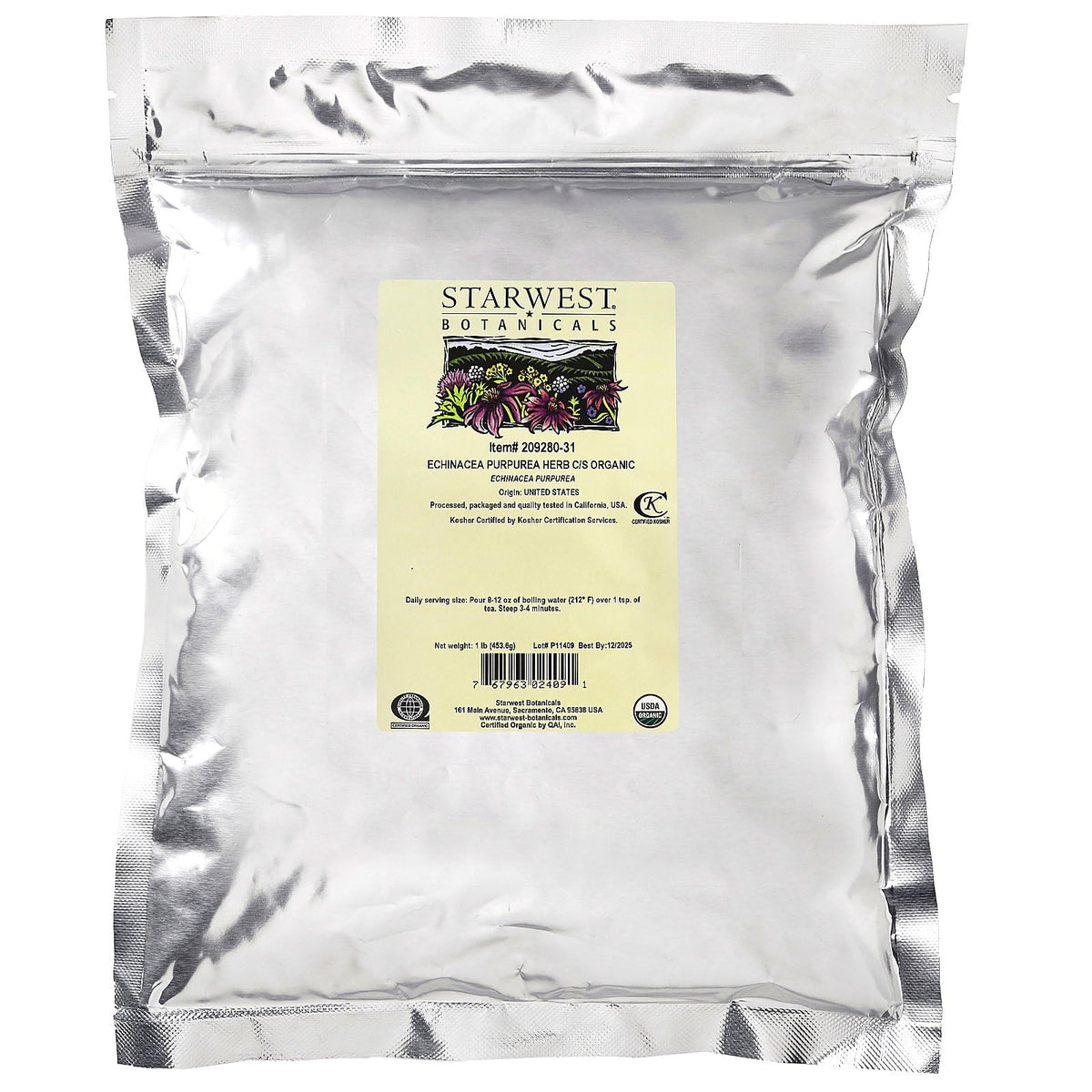 Starwest Botanicals Organic Echinacea Purpurea Herb - 1 Pound - image 2